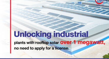 Unlocking industrial plants with solar rooftop over 1 megawatt, no need to apply for a license.